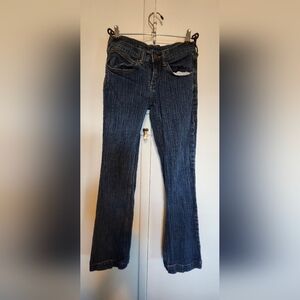 Stylish Dark Blue Flare Jeans for Women